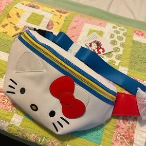 Sanrio Hello Kitty White and Red Belt Bag